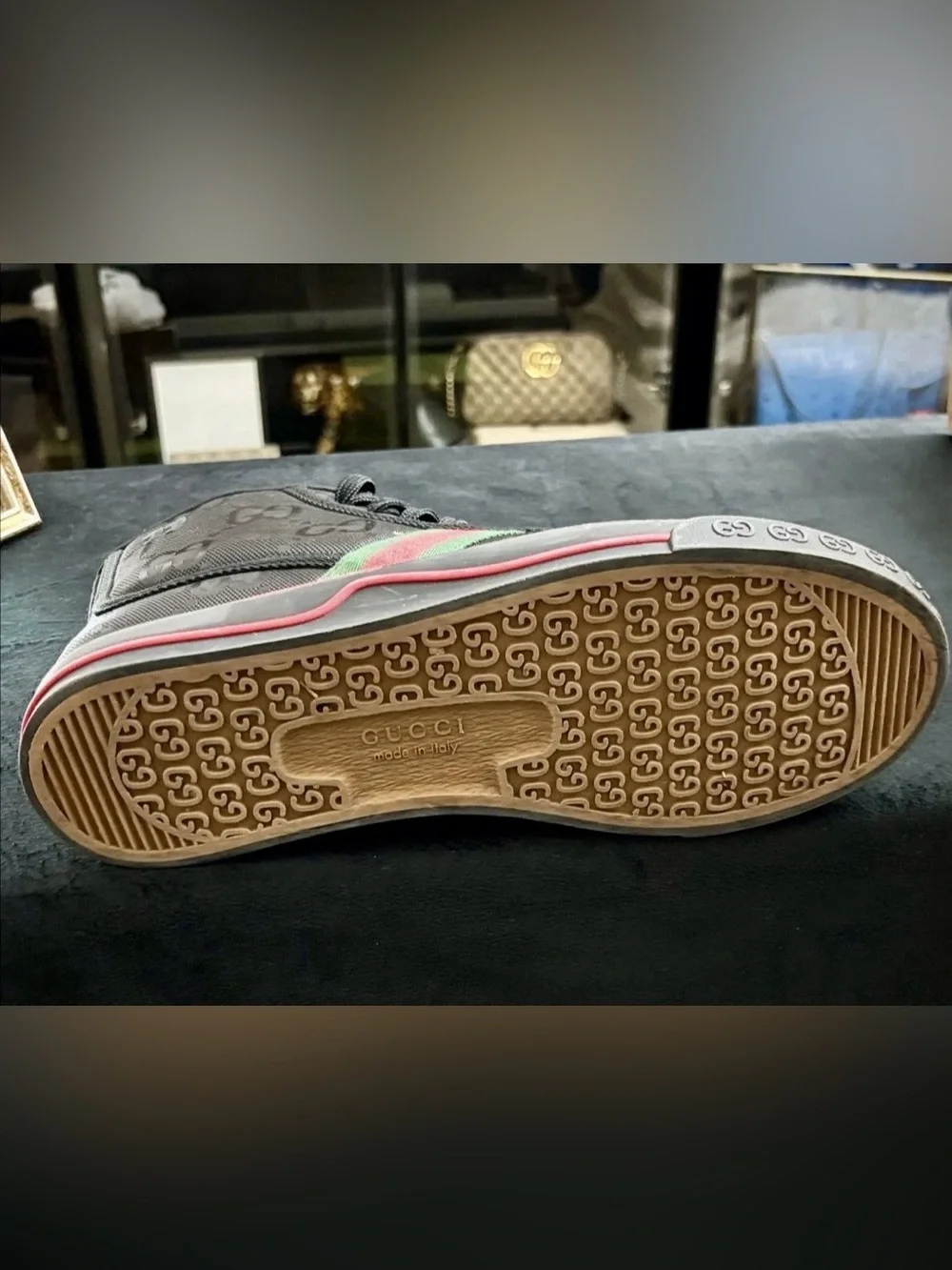 Gucci Off the Grid Tennis 1977 Black GG Size 8. Comes With receipt & COA.